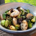 Chicken sausage in air fryer with brussels sprouts