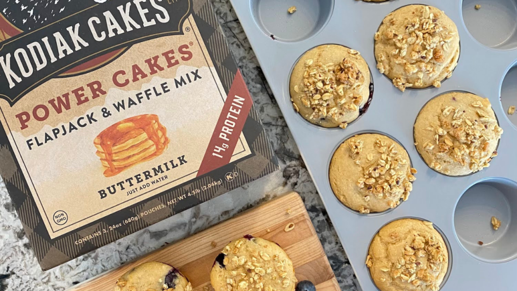 Kodiak Cakes blueberry Muffins