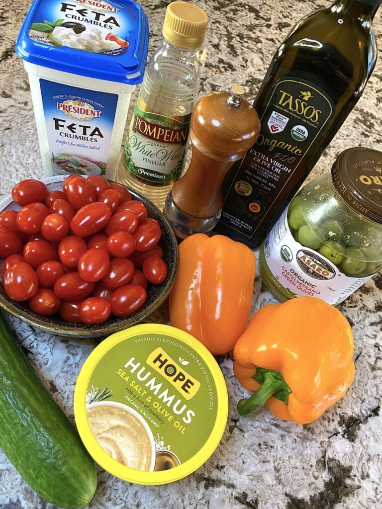 Keto Greek Salad Ingredients