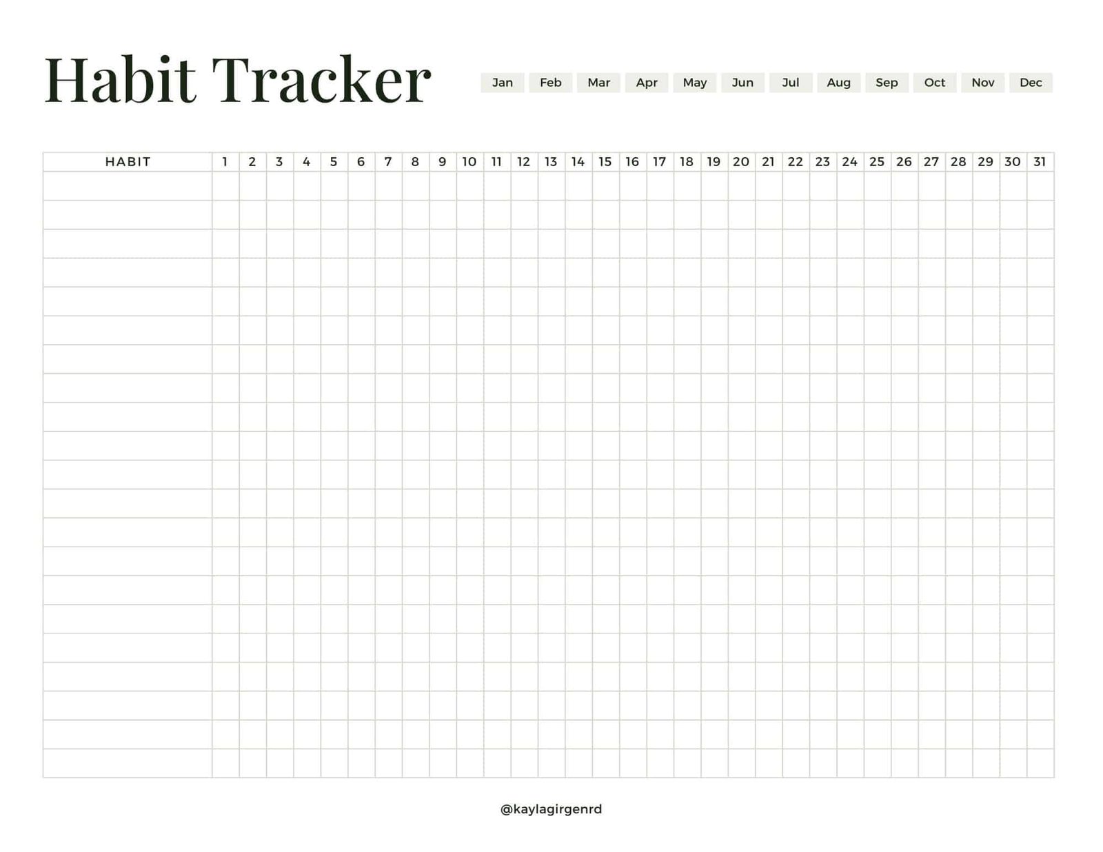 How to Hack, Stack & Track Habits (Free Habit Tracker Printable)