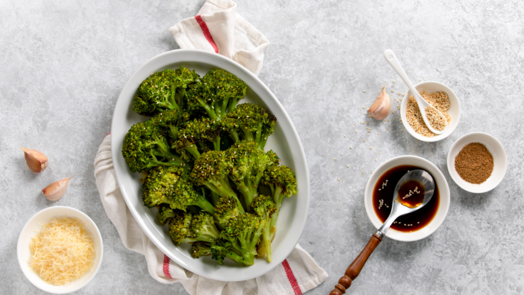 Kung pao Air fryer broccoli