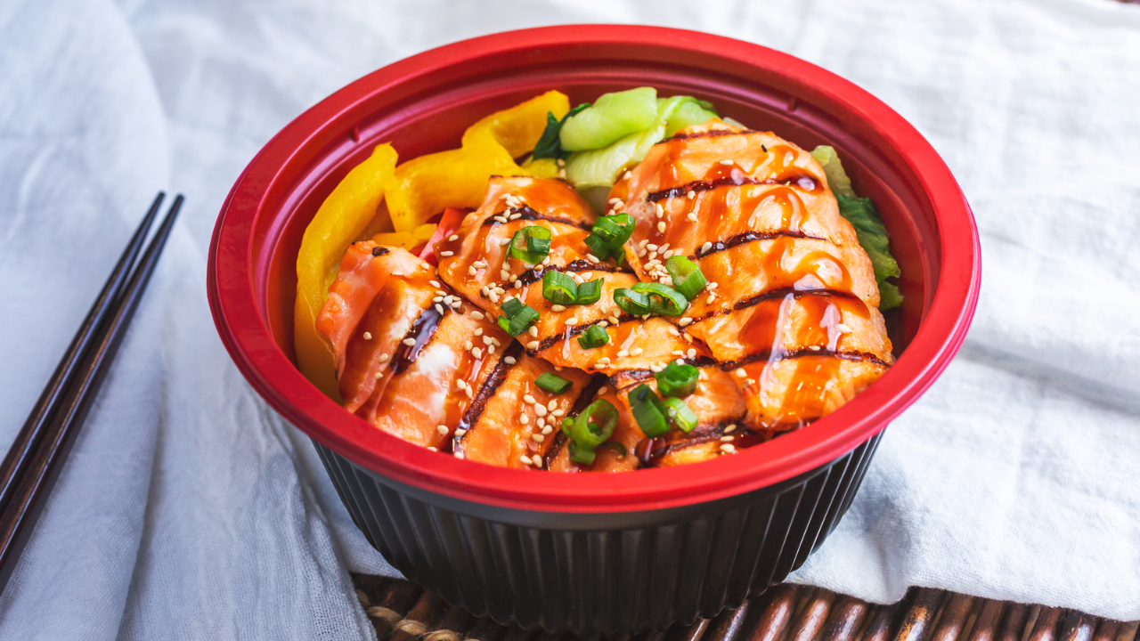 Spicy Salmon Buddha Bowls {low-carb}