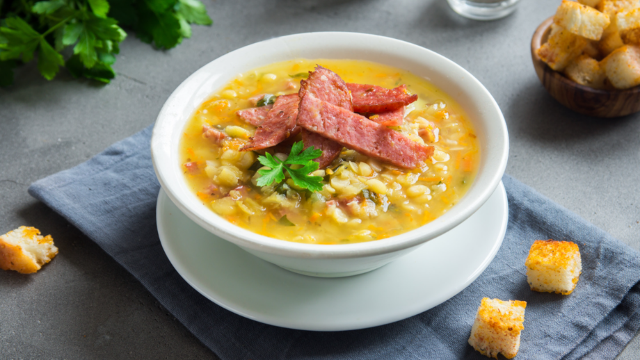 Bariatric soup recipe: Ham and split pea soup